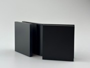 Shower Bracket - Glass to Glass - 135 Degree - Matt Black